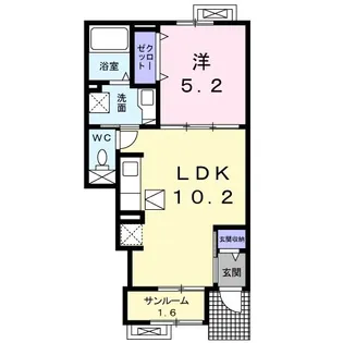 新潟県長岡市豊詰町【アパート】の間取り