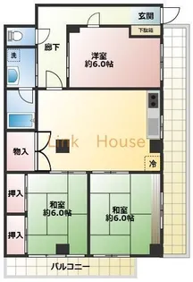 東京都江戸川区江戸川6【マンション】の間取り