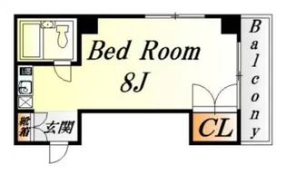 広島県広島市中区白島中町【マンション】の間取り