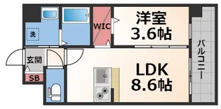 ESTONE HIGASHIOSAKA【9階】の間取り