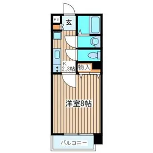 シティマンション木町通【8階】の間取り