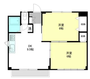 シティハイツ三橋【2階】の間取り