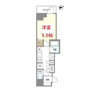 東京都品川区大井1【マンション】の間取り