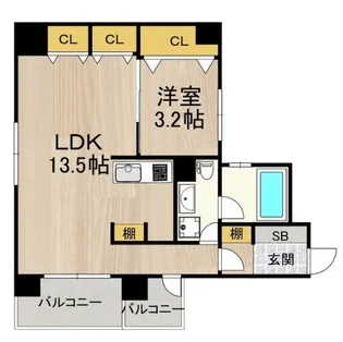 ラクメンビル【11階】の間取り