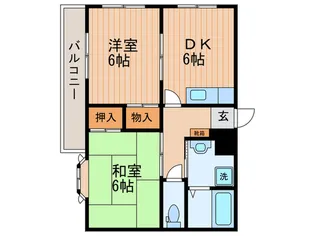 クレインカワイマンション【3階】の間取り