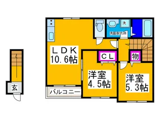 アルビネスIの間取り