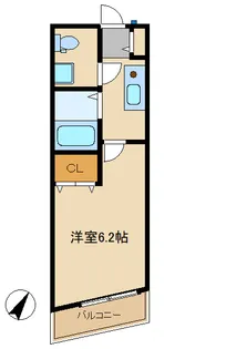 EAST INAGE【2階】の間取り