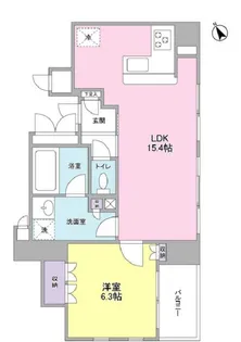 グランカーサ銀座イースト【7階】の間取り