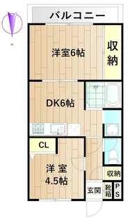 ロイヤルハイツ・すみよし【3階】の間取り