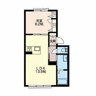 Gloria 徳川町 N【1階】の間取り