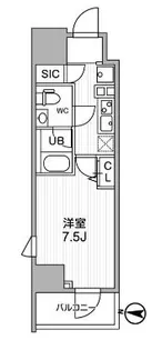ALTERNA亀戸【9階】の間取り