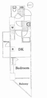 ザ・レジデンス・オブ・トーキョーOM06【6階】の間取り