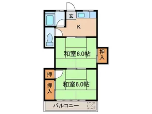はなぶさハイム【2階】の間取り