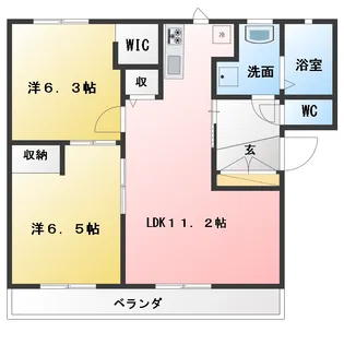 ピアHAPPY【2階】の間取り