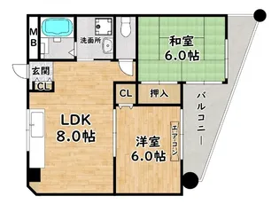マンション春秋【3階】の間取り