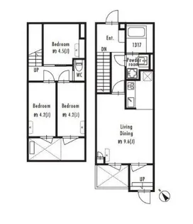 GRAN PASEO駒場東大前【2階】の間取り
