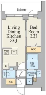 クレストコート大岡山【2階】の間取り