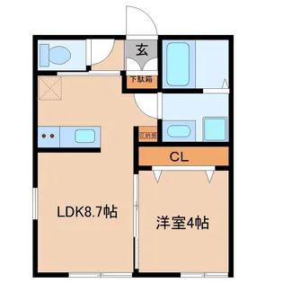 パーチェ成田【1階】の間取り