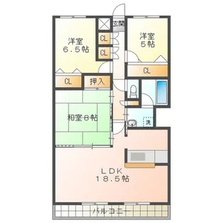 ドムス喜兵衛 宙の棟【3階】の間取り
