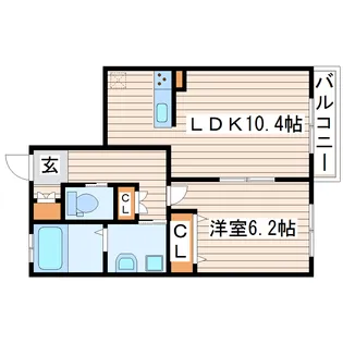 ボナール・ハイム【1階】の間取り
