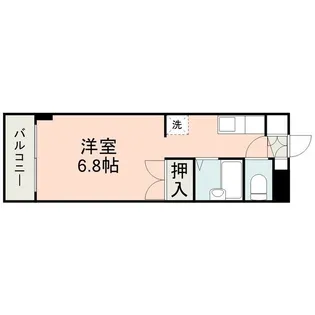 コート黒髪【8階】の間取り