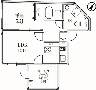 PASEO目黒【1階】の間取り