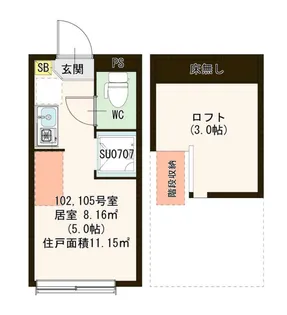 Luana蒲田【1階】の間取り