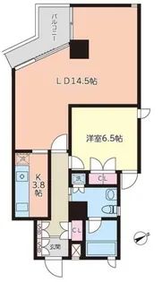 アッパルタメントベラヴィスタ【9階】の間取り