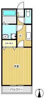 コーポTAMA【1階】の間取り