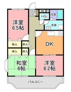 エムロード21 A棟【1階】の間取り