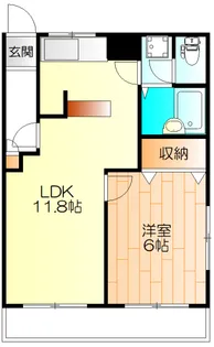 エトワール日吉【4階】の間取り