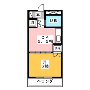 ラポール横割【1階】の間取り