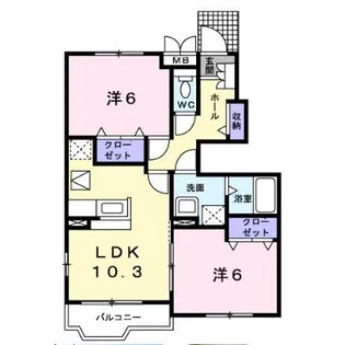 N&YアベニューG・Hの間取り
