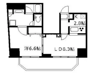 プレール・ドゥーク元浅草【13階】の間取り