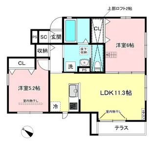 リブラB棟【1階】の間取り