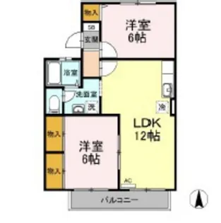 マンハイム前川【1階】の間取り