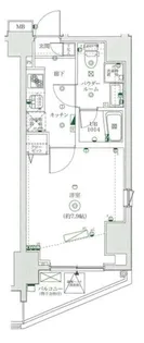 レーヴ飛鳥山フェルクルール【7階】の間取り