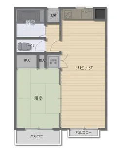 南風パーフェクトマンション【6階】の間取り