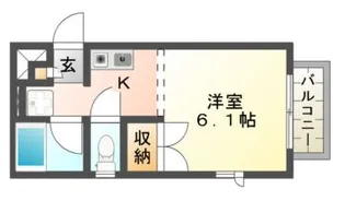 コンフォート軽里【2階】の間取り