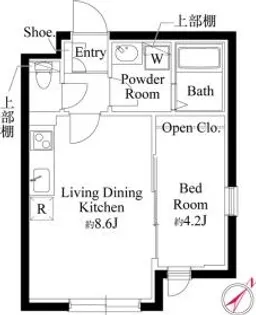 CASAPIAZZA東池袋【4階】の間取り