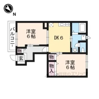 カルフール【1階】の間取り