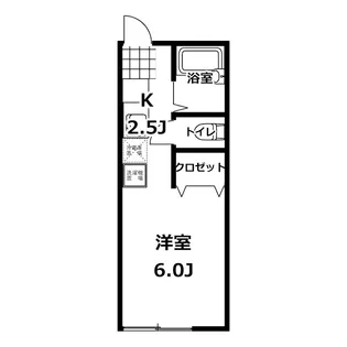 コーポあや【1階】の間取り