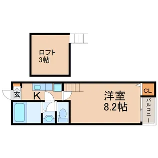 クレアフォーチュン清水沼【2階】の間取り