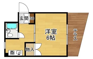 水仙ハイツ【1階】の間取り