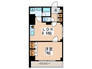 エスティメゾン中野【4階】の間取り