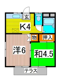 サマックスバイオレット飯塚【2階】の間取り