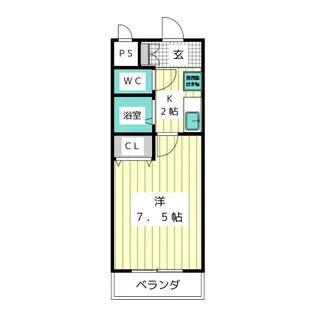 イーストウイングIII【1階】の間取り