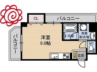 大橋マンション三番館【3階】の間取り