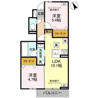 TORISIASアリステラ【1階】の間取り
