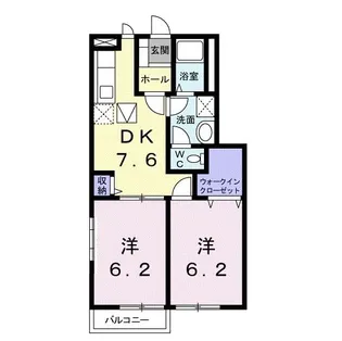 ミラードルチェ【1階】の間取り